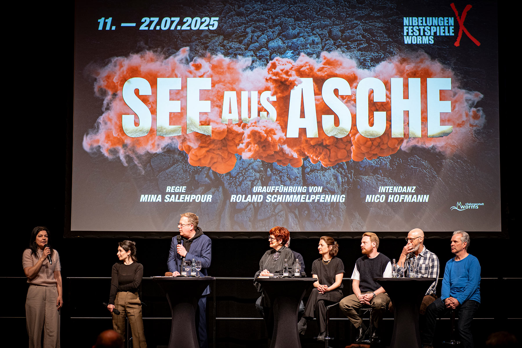 Nibelungen Festspiele See aus Asche