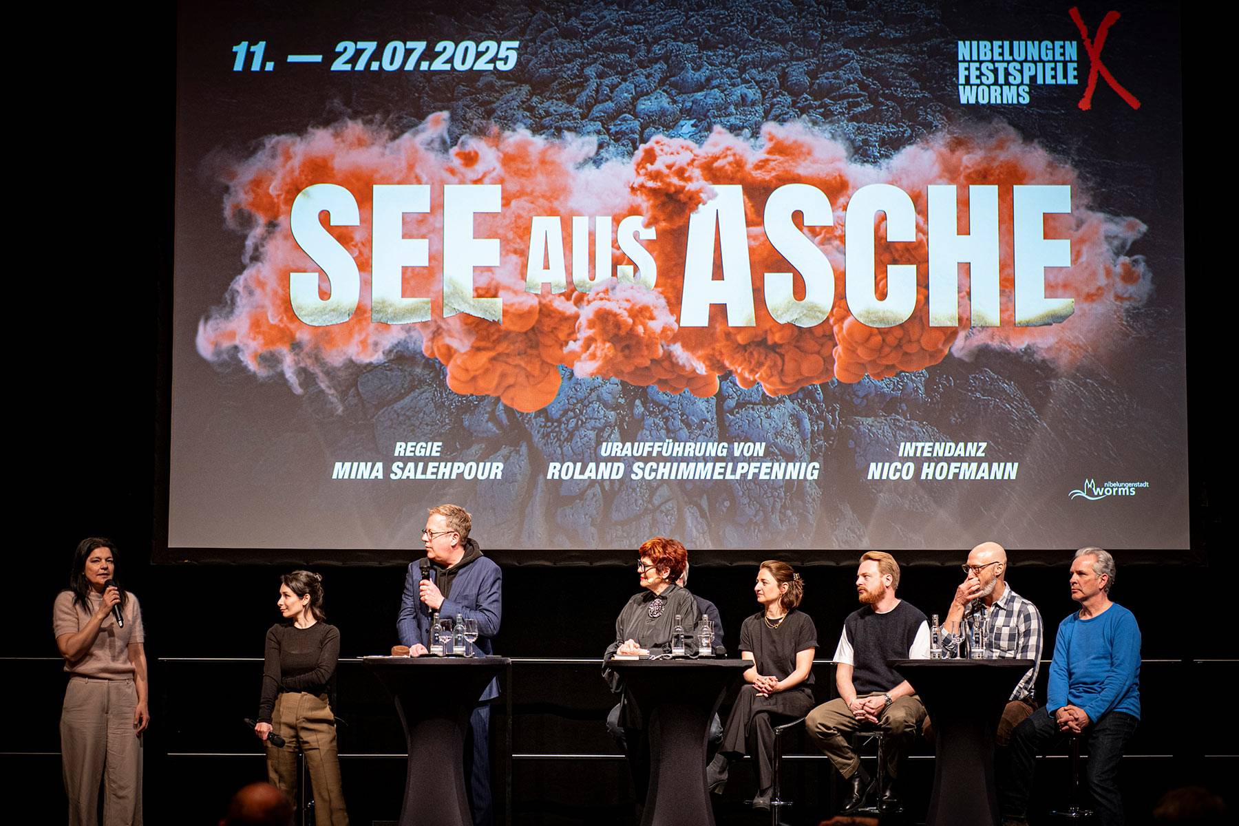 Nibelungen Festspiele See aus Asche