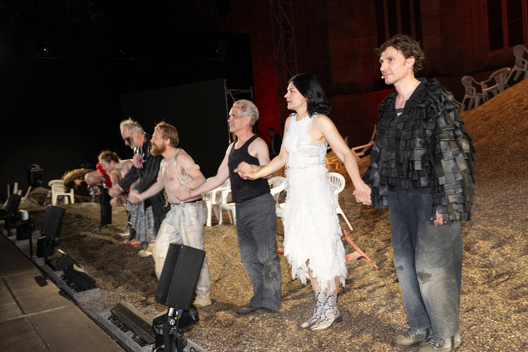 Nibelungen Festspiele See aus Asche