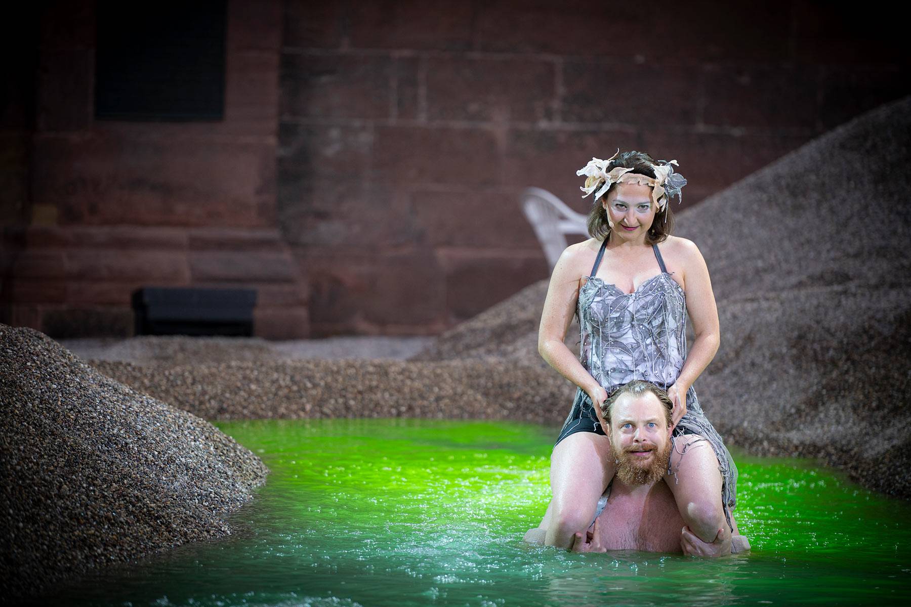 Nibelungen Festspiele See aus Asche